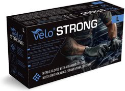 Zdjęcie Velo Strong Grip Rękawice Nitrylowe Czarne L /50 szt.  - Poddębice