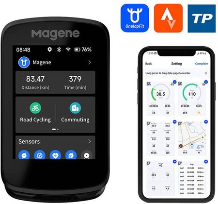 Magene C606 Komputer Rowerowy Ekran Dotykoway Gps Aplikacja