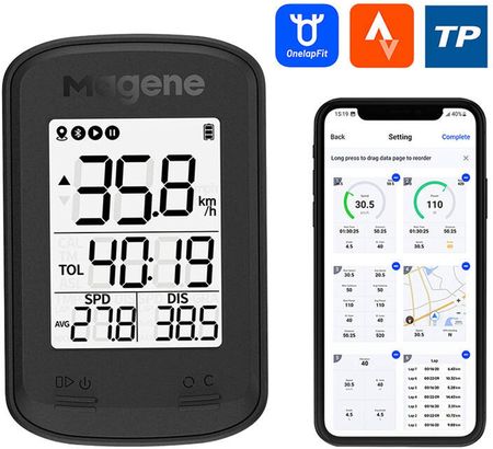 Magene C206 Pro Komputer Rowerowy Black Gps App