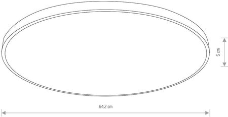 Nowodvorski Lighting Plafon Hermetyczny Agnes Round Pro Led 64W 3000K Ip44 Czarny Biały 1097 - zdjęcie 2