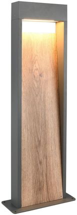 Trio Słupek Ogrodowy Salmon 60cm Led 13W 3000K Ip44 Antracyt Drewno 546960135 - zdjęcie 2