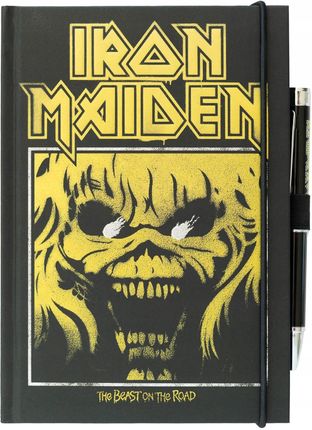 Grupoerik Notes Notatnik Iron Maiden A5 92 Czystych Kart Gumka Długopis Z Latarką