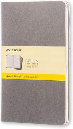 Moleskine Zestaw 3 Zeszytów Cahier Journals L Kratka Szary