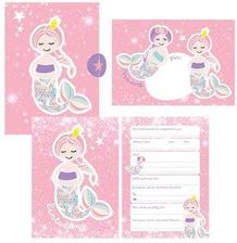 Big Dot Of Happiness Meerjungfrau Geburtstagseinladungen – 12 Stück Mit Umschlägen, 12,7x17,8 Cm, Ausfüllbar, Für Mädchen-Party