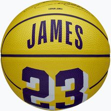 Zdjęcie Wilson Piłka Do Koszykówki Dziecięca Nba Player Icon Mini Lebron Yellow Rozmiar 3 - Poddębice