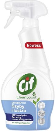 Unilever Cif Cleanboost Uniwersalny Płyn Do Szyb I Luster 500ml