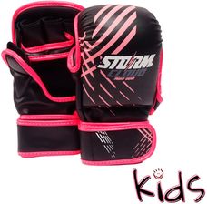 Zdjęcie StormCloud Rękawice MMA dla dzieci Lynx Sparingowe 7oz Czarno-Różowe - Łódź