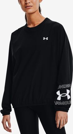 Bluza damska Under Armour  Woven Storm Graphic Crew-BLK XS