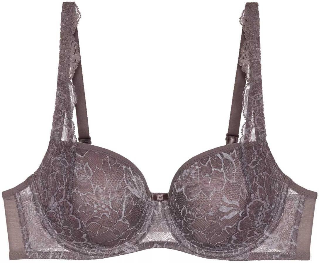 Reggiseno Donna Triumph Amourette Charm Delight P – Pizzo Bicolore, Coppe Decorate, Colore Fresh Polvere