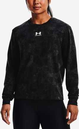 Bluza damska Under Armour  Rival Terry Print Crew-BLK XS