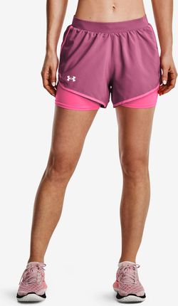 Spodenki damskie Under Armour  Fly By 2.0 2N1 Short-PNK S