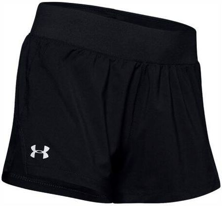 Spodenki damskie Under Armour  Launch SW 3'' Short-BLK XS