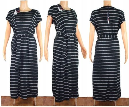 Tommy Hilfiger sukienka casual Tommy Jeans -Midi Stripe Dress oryginalna -L