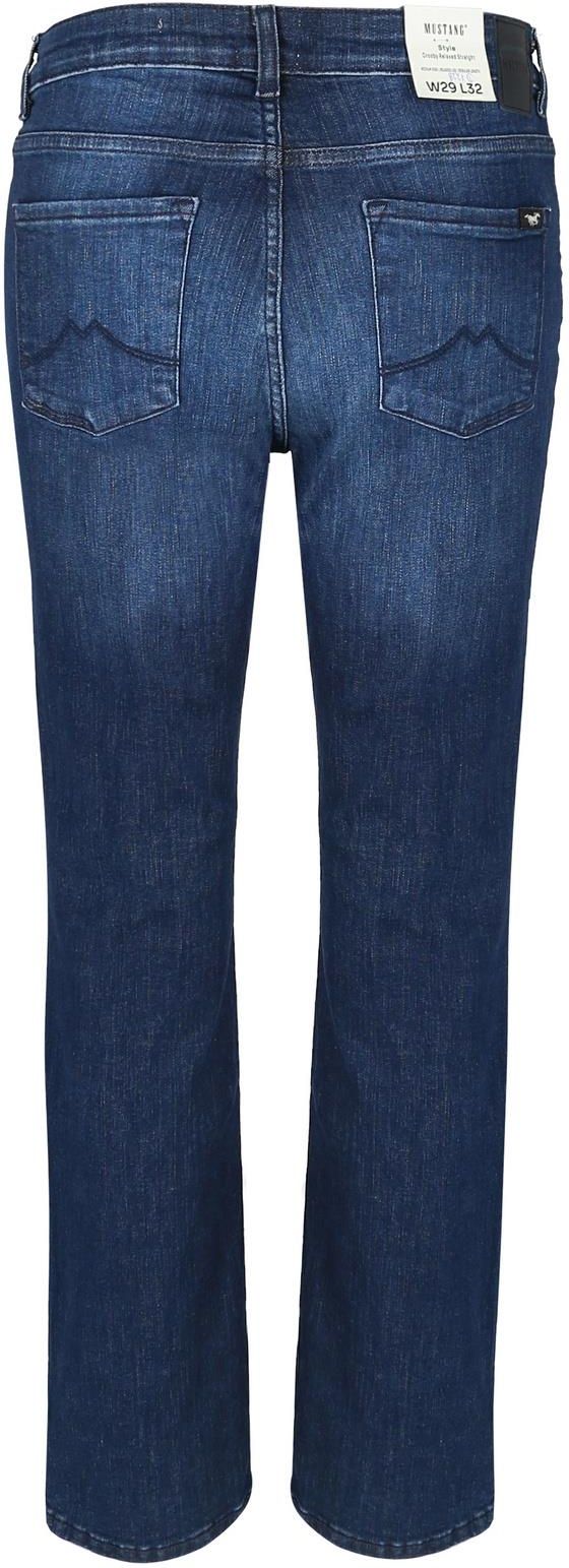 MUSTANG Dames Style Crosby Relaxed Straight Jeans, donkerblauw 882, 28W / 30L, donkerblauw 882, 28W x 30L