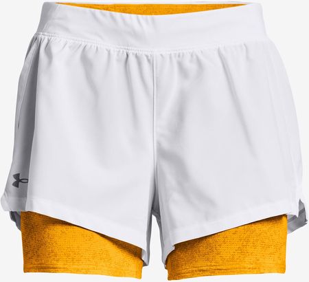 Spodenki damskie Under Armour  Iso-Chill Run 2N1 Short-WHT M