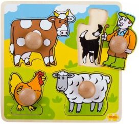 Bigjigs Toys Pierwsze Puzzle Farma Bj520