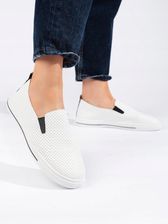 Ażurowe białe trampki damskie 38