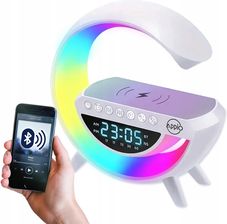 Zdjęcie Lampka LED RGB ładowarka indukcyjna radio budzik zegar - Wrocław