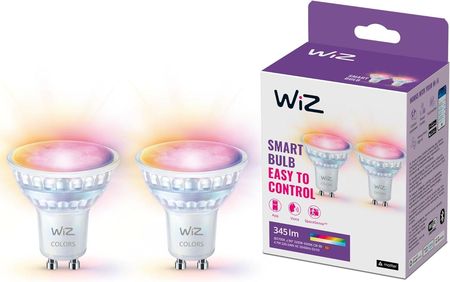 WiZ Inteligentna żarówka LED Modern Spot 50W PAR16 GU10 x2 (929003772342)