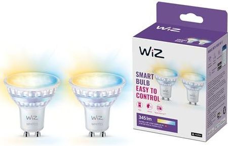 WiZ Inteligentna żarówka LED Modern Spot 50W PAR16 GU10 x2 (929003772242)