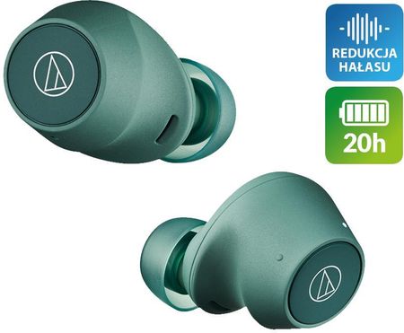 Audio-Technica ATH-CKS30TW+ (zielony) SALONY FIRMOWE W 15 MIASTACH – DOSTAWA 0 zł – ODBIÓR OSOBISTY