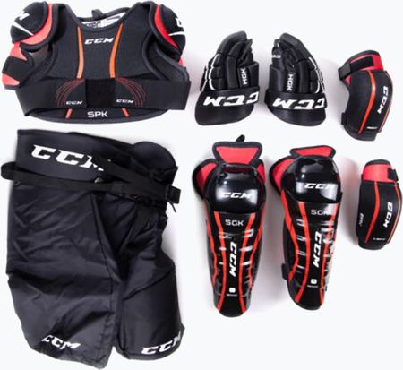 Ccm Zestaw Ochraniaczy Dziecięce Yth Black/Red