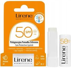Zdjęcie Lirene Pomadka do ust pielęgnacyjna ochronna SPF50, 4,6G - Mikołajki