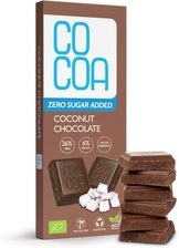 Cocoa Czekolada Kokosowa Bez Dodatku Cukru Bio 40g