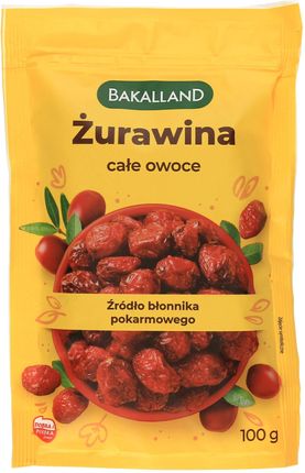 Bakalland Żurawina Całe Owoce 100g