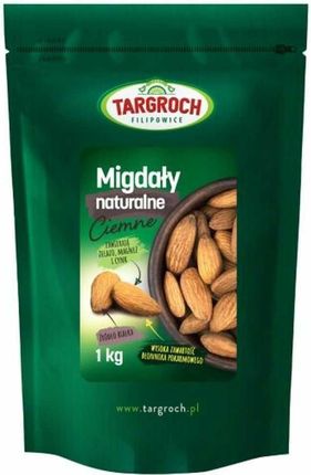 Targroch  Zdrowa Żywność Migdały Naturalne Ciemne 1kg  