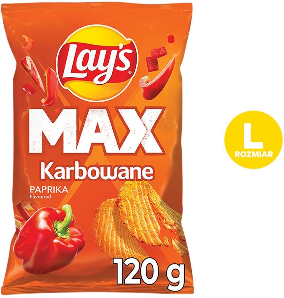 Lay'S Chipsy Karbowane Papryka 120g - Ceny i opinie - Ceneo.pl