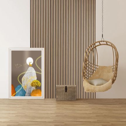 Drewniany Panel Akustyczny, 2400x600 Mm, Brzoza - zdjęcie 4