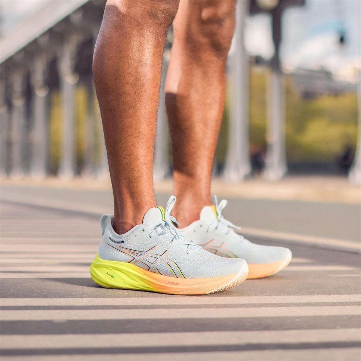 Asics gel nimbus 26 Paris Cool Grey safety yellow Experience Cloud-Like Comfort with GEL-NIMBUS 26 PARIS  main image 4