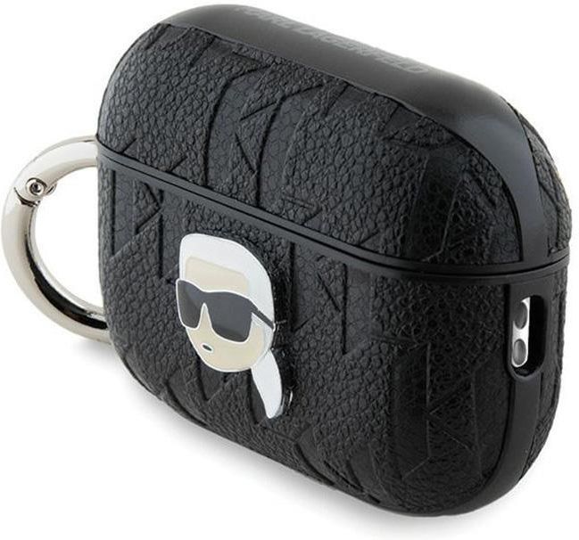 Karl Lagerfeld KLACAPSILRSGBK - Cover In Silicone Per AirPods Pro, Colore Nero, Pratica E Resistente - 3