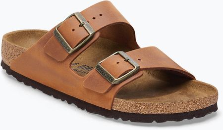 Birkenstock Klapki Arizona Leoi Narrow Cognac