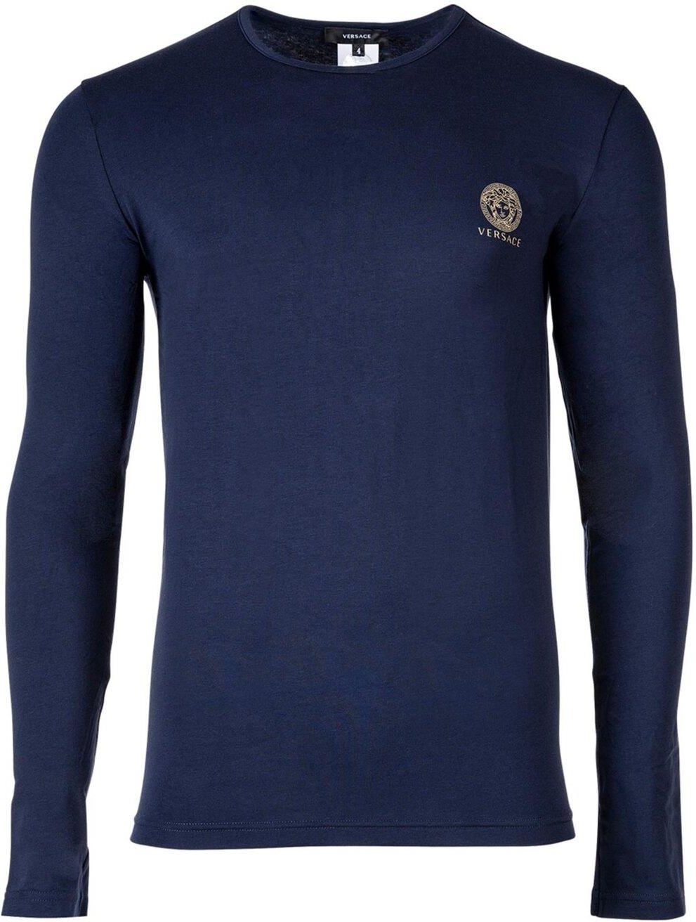 VERSACE｜ (LOGO ROUND NECK LONG SLEEVE (AUU01007 1A10011 Longsleeve Versace - Ceny i opinie - Ceneo.pl
