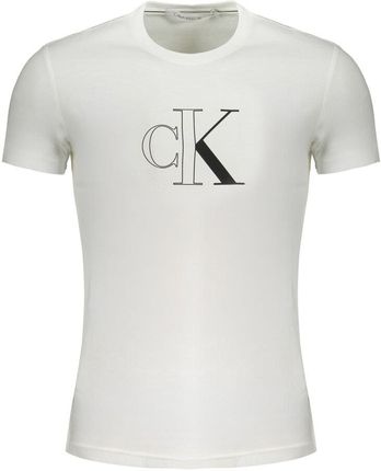 MĘSKI T-SHIRT Z KRÓTKIM RĘKAWEM CALVIN KLEIN BIAŁY