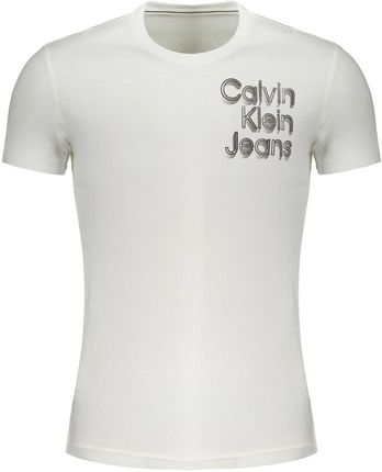 MĘSKI T-SHIRT Z KRÓTKIM RĘKAWEM CALVIN KLEIN BIAŁY