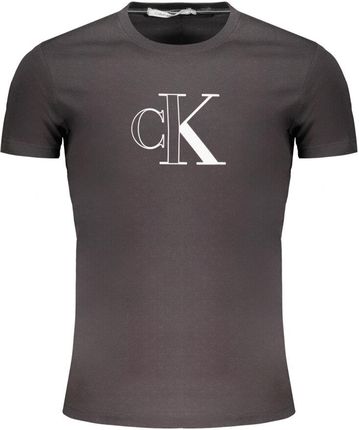 MĘSKA KOSZULKA Z KRÓTKIM RĘKAWEM CALVIN KLEIN CZARNA