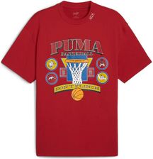 Koszulka męska Puma CROWD CRAZE czerwona 62721501 - zdjęcie 1