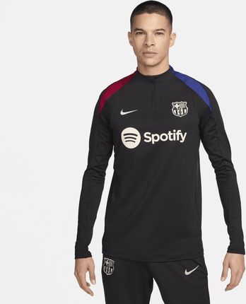 Męska treningowa koszulka piłkarska FC Barcelona Strike Nike Dri-FIT - Czerń