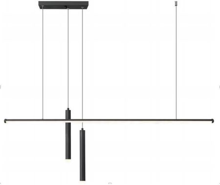 Copel Lampa Wisząca Linet Led 18W 3000K Loftowa Tubki Czarna (Cglinet1)