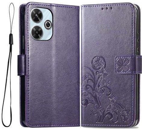 Coque Pour Xiaomi Poco M4 Pro 4G 6.43", PU Portefeuille Etui En Cuir