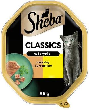 Sheba Classics Tacka W Terynie Z Kaczką I Kurczakiem 22X85G - zdjęcie 2