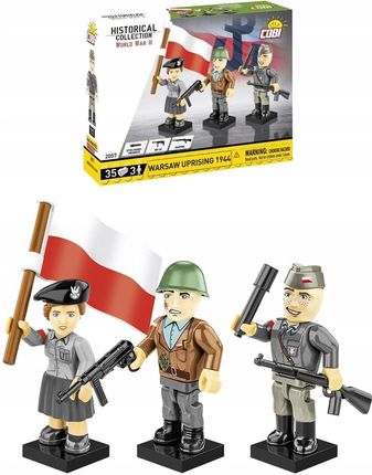 Cobi Klocki 2057 Figurki Powstańcy Warszawcy Z 1944 Roku Hc Ww2 35El.