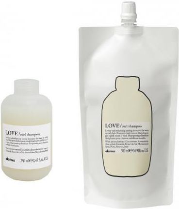 Davines LOVE CURL szampon do falowanych lub kręconych włosów 250 ml + uzupełnienie 500 ml