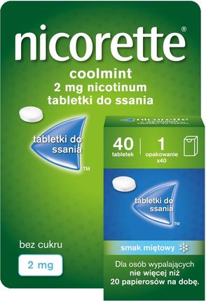 Nicorette Coolmint Tabletki 2mg 40 sztuk