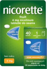 Zdjęcie Nicorette Fruit Tabletki 4mg 40 sztuk - Józefów nad Wisłą