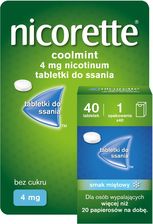 Zdjęcie Nicorette Coolmint Tabletki 4mg 40 sztuk - Jedwabne