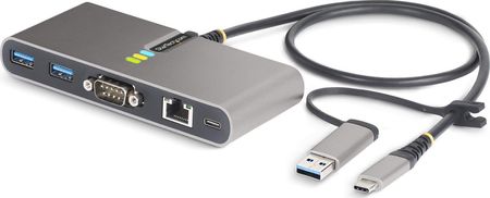 Startech Stacja/replikator USB Hub 2-Port USB-C with Ethernet (5G2A1SGBBUSBCHUB)